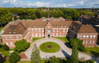 Drohnenaufnahme des Johanniter Krankenhaus Oberhausen